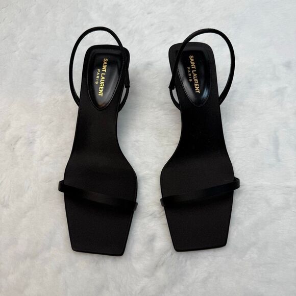 Yves Saint Laurent Women's Jaspe Sandals in Satin Crepe - Picture 6 of 12